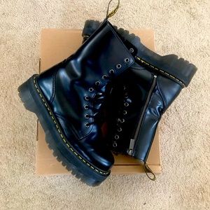 Dr. Martens Jadon Hi, size 9, black, with box.